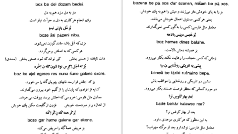 دانلود پی دی اف کتاب گنجینه مثل های بختیاری فریبرز فروتن PDF