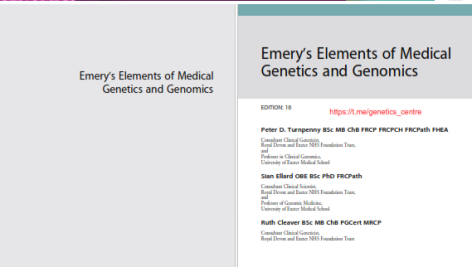 دانلود پی دی اف کتاب اصول ژنتیک و ژنومیک پزشکی امری پیتر تورنپنی ‍PDF
